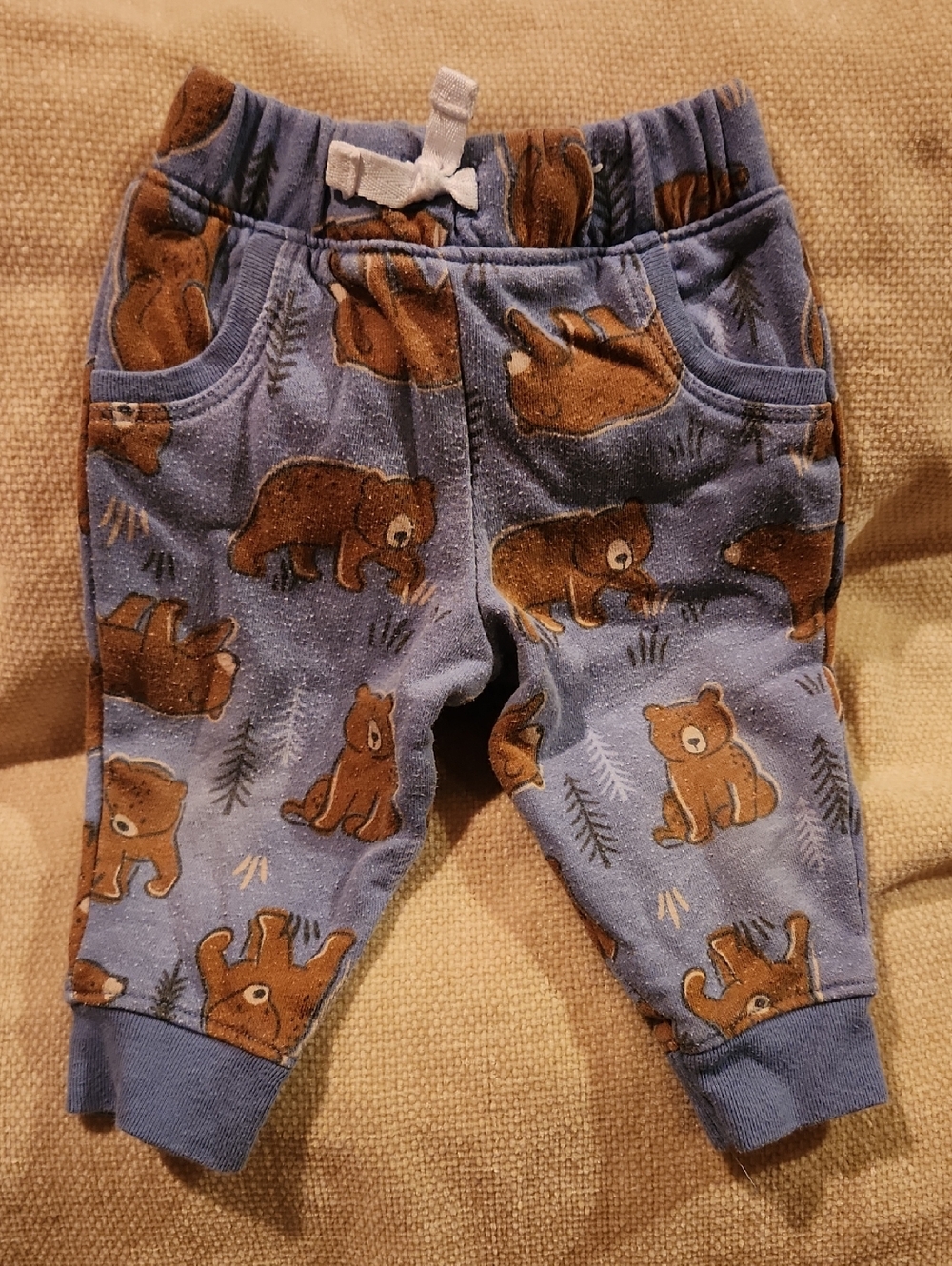 Baby Blue Bear Print Jogger Pants 5 For $20 Bundle